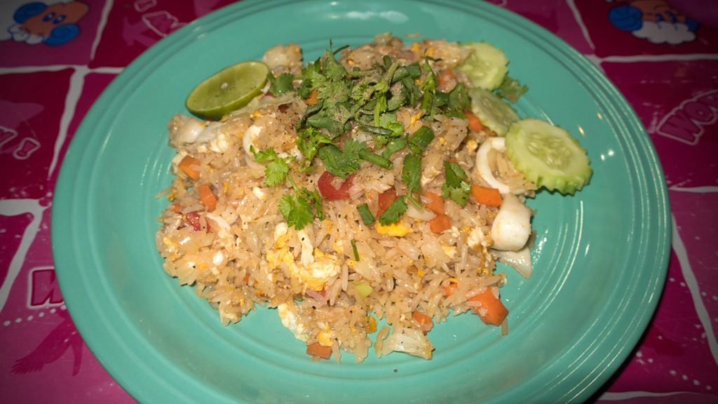 Khao Pad Thalee (thailändischer gebratener Reis mit Seafood)