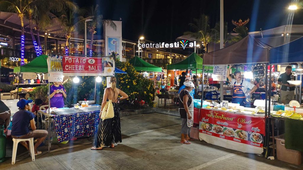 Markt am Central Festival in Chaweng, Koh Samui