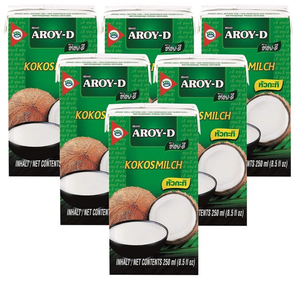 Aroy-D Kokosnussmilch, 6er Pack - Zutaten